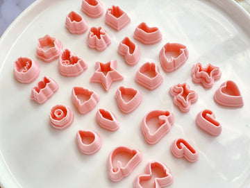 Christmas Collection Stud Sizes Polymer Clay Cutter | Fondant Cutter | Cookie Cutter